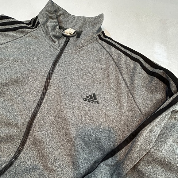 Adidas Essentials Jacket 3-Stripe Tricot Zip Track Jacket - Picture 2 of 4